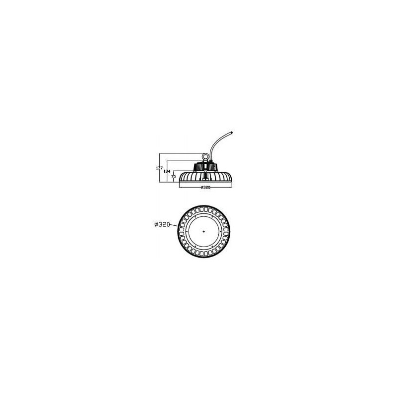 Integratech Klokarmatuur PHB 150W IP65 dimbaar 1-10V