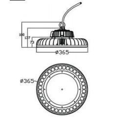 Integratech Highbay PHB 200W IP65 dimmable 1-10V