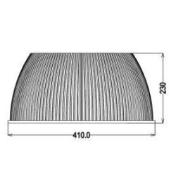 Integratech Prismatic reflector pc 100° PHB 200/240W