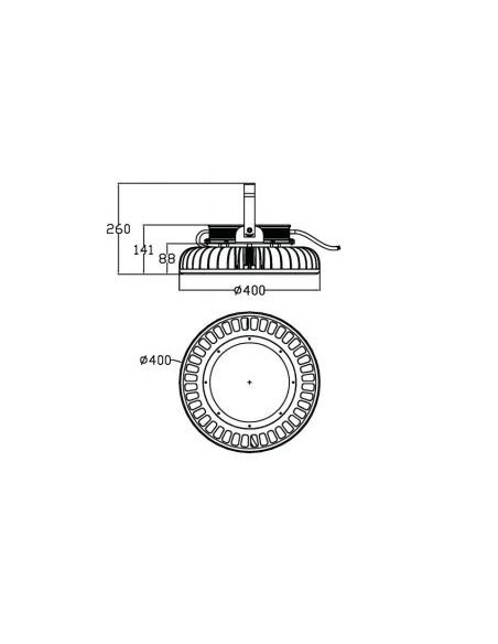 Integratech Klokarmatuur PHB 240W IP65 dimbaar 1-10V