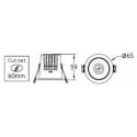 Integratech Inbouwspot Deep low UGR 5W
