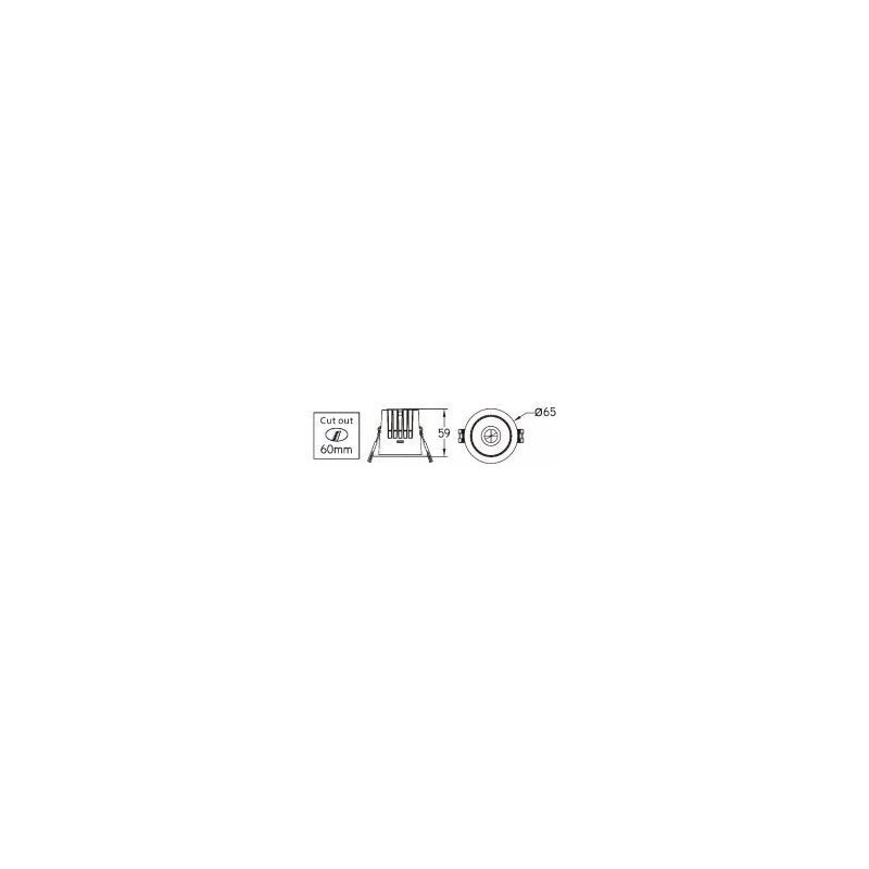 Integratech Inbouwspot Deep low UGR 5W