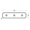 Integratech Straight coupler for profile SLF2525