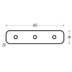 Integratech Straight coupler for profile SLF3535