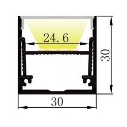 Integratech LED profile PL3030 Complete kit