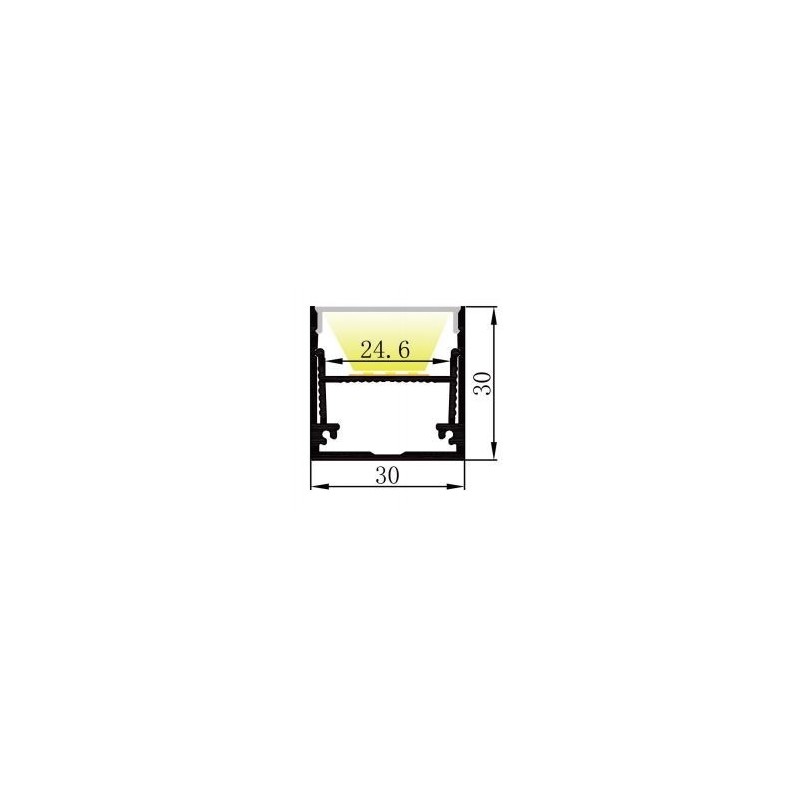 Integratech LED profiel PL3030 Complete kit