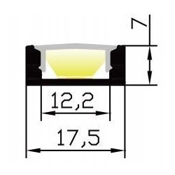 Integratech LED profile SL7 Complete kit
