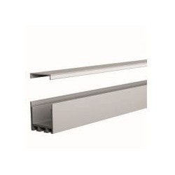 Integratech Profile SL Flat 25x25 alu 3m milky cover incl. acc
