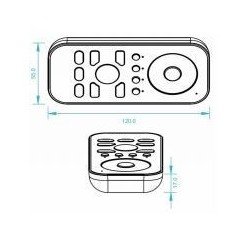 Integratech Remote control RF bi-color 24VDC 4x5A 4 zones
