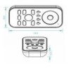 Integratech Remote control RF bi-color 24VDC 4x5A 4 zones