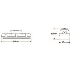 Integratech HWDP 0,6m 18W IP66 5x2,5mm²