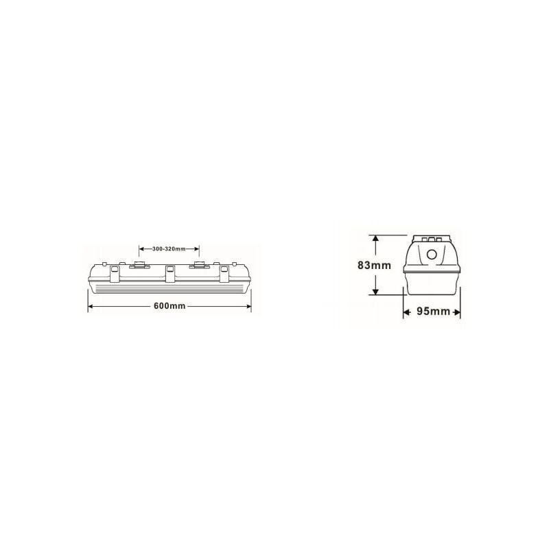 Integratech HWDP 0,6m 18W IP66 5x2,5mm²