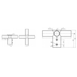 Integratech Streetlight adapter 4x 60mm