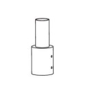 Integratech Streetlight adapter 60/80mm licht grijs (RAL9022)