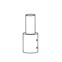 Integratech Streetlight adapter 60/80mm licht grijs (RAL9022)