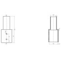 Integratech Streetlight adapter 60/80mm