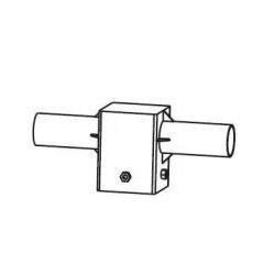 Integratech Streetlight adapter S105/R2x60mm lichtgrijs RAL9022