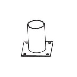Integratech Streetlight muurbeugel T 60mm zwart