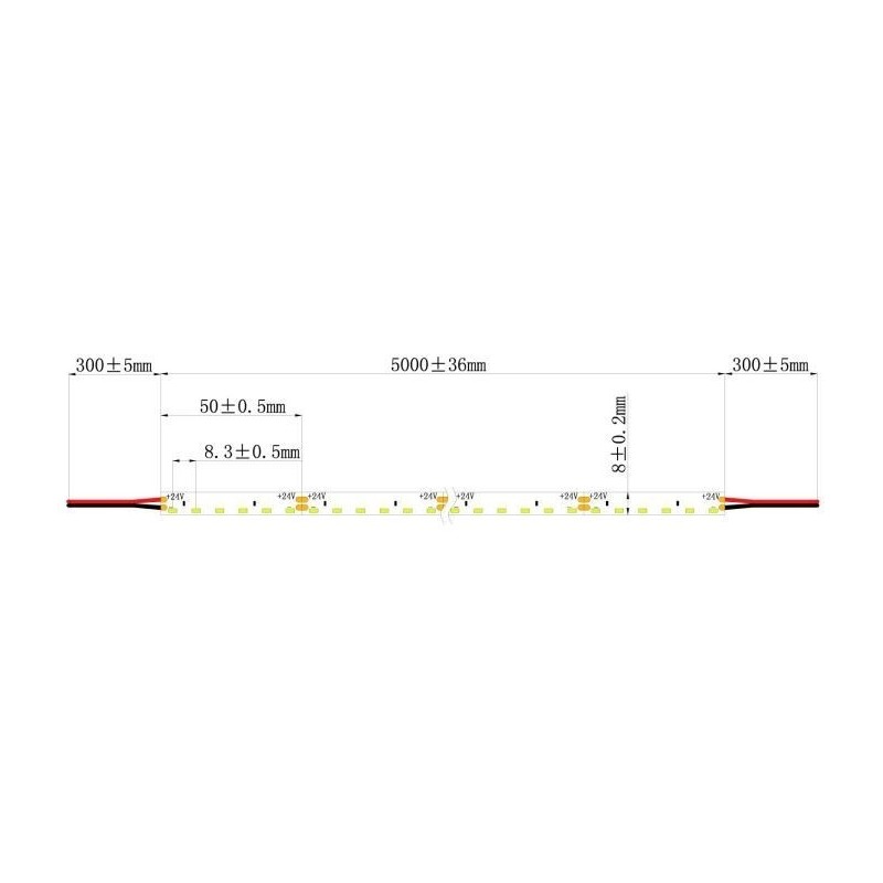 Integratech LED strip monochrome 120side