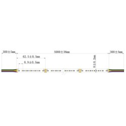 Integratech LED strip dotsfree 336LED/m 2110 24V IP20 RGB 5m