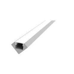 Integratech Profiel ALU45 alu 2m klare plexi incl. toebehoren