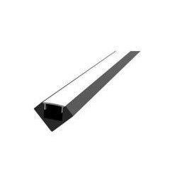 Integratech Profiel ALU45 zwart 2m plexi mat incl. toebehoren