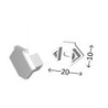 Integratech Endcap for profile OCORN with entrance