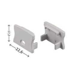 Integratech Endcap for profile SLW15 with entrance