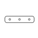 Integratech Recht koppelstuk voor SL Flat profiel SLF1512