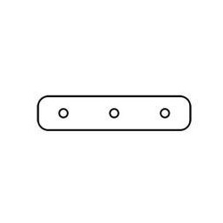 Integratech Recht koppelstuk voor SL Flat profiel SLF1512