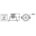 Integratech Inbouwspot Deep low UGR 5W