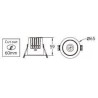 Integratech Recessed spot Deep low UGR 5W