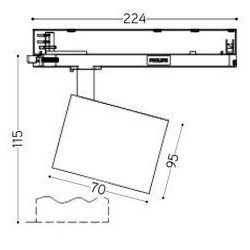 Integratech LED track light f2