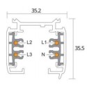 Integratech Universele 3 fase rail dim 7p 1m