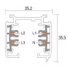 Integratech Universal 3 phase rail dim 7p 1m