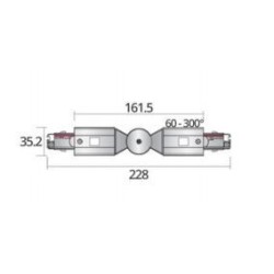 Integratech Flexibel corner for universal 3ph rail 7p
