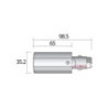 Integratech Power connector left for univ 3ph rail 7p
