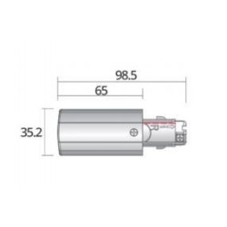 Integratech Power connector right for univ 3ph rail 7p