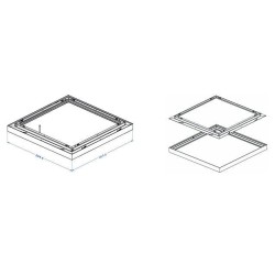 Integratech Surface frame LEDpanel 60x60