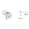 Integratech Surface mounting set with 4 brackets