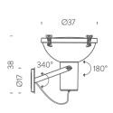 Nemo Projecteur 365 parete Wandlamp