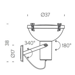 Nemo Projecteur 365 parete Wall lamp