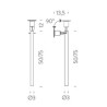 Nemo Canna Nuda (glass) 75cm Hanging lamp