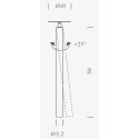 Nemo Canna Nuda (metal) 50cm Hanglamp