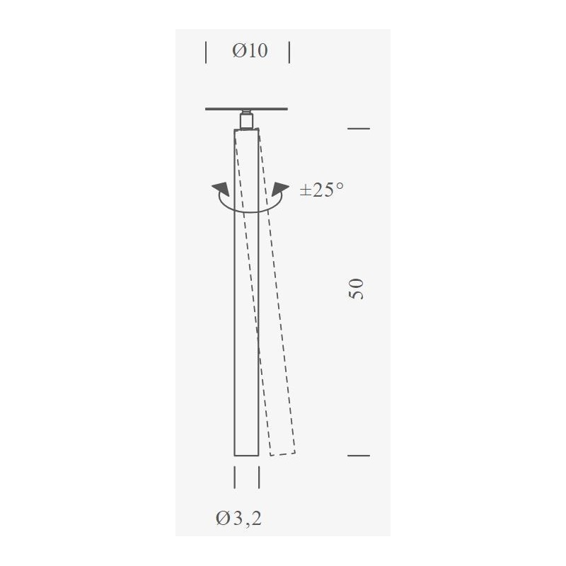 Nemo Canna Nuda (metal) 50cm Hanglamp