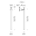 Nemo Canna Nuda (metal) 75cm Hanglamp