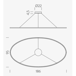 Nemo Ellisse Mega Down Hanging lamp