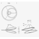Nemo Kepler Minor up Hanglamp