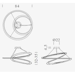 Nemo Kepler Minor up Hanging lamp