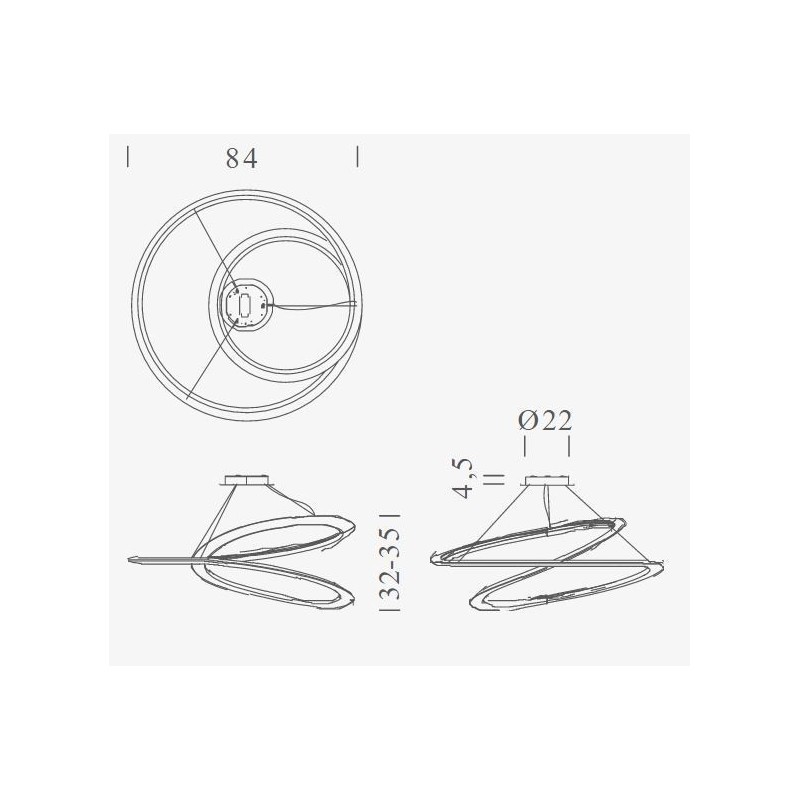 Nemo Kepler Minor up Hanglamp